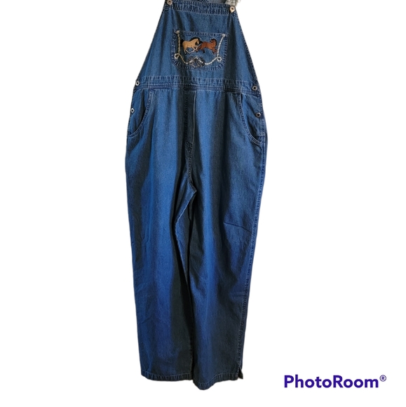 Vintage | 80s 90s Denim Horse Overalls - Picture 3 of 8
